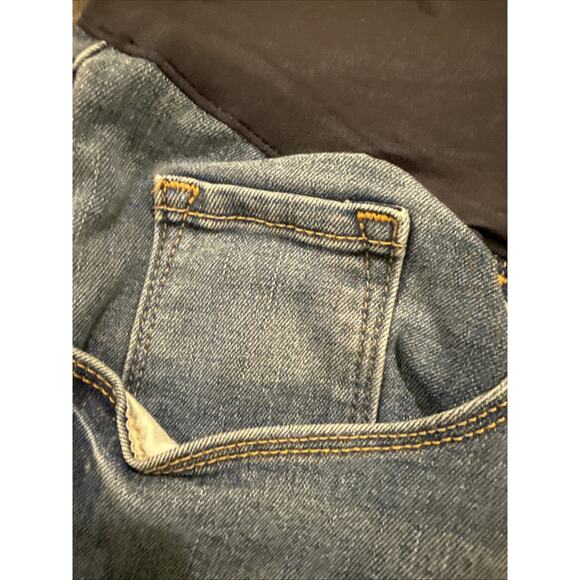 Old Navy Women's Maternity Jeans Skinny Full Panel Blue Med Wash Size 20 Short - Picture 8 of 14